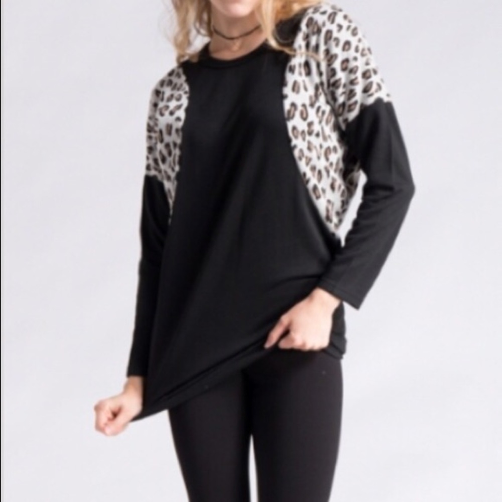 Leopard Insert Tunic - Picture 3 of 5